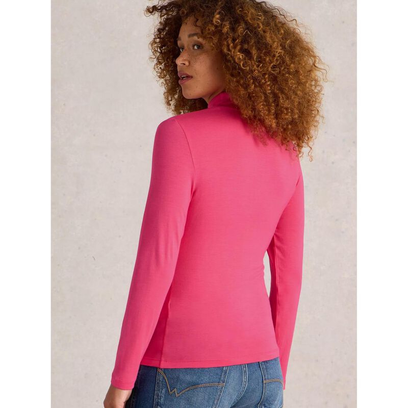 White Stuff Camille High Neck Tee image number 1